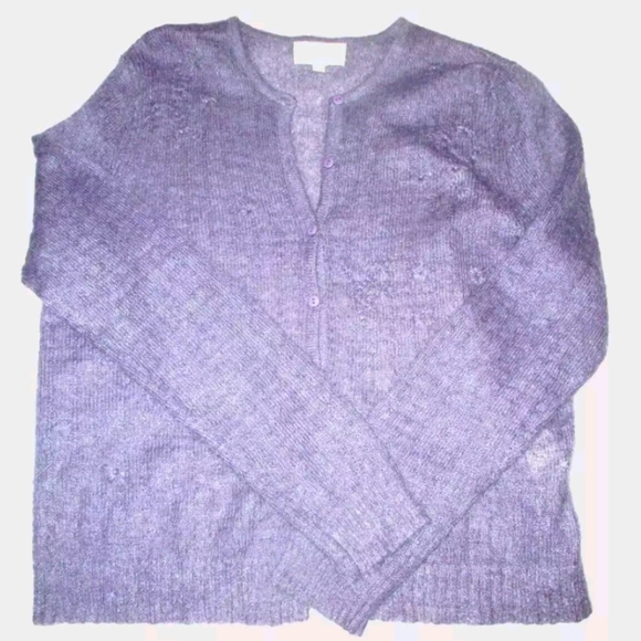 Vintage Kasper mohair blend cardigan - Picture 1 of 3